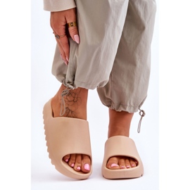 PS1 Moderne papuče s platformom bež Estella 2