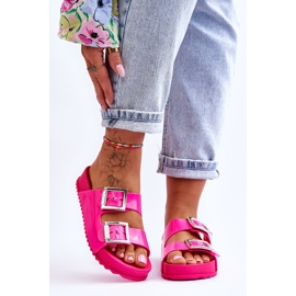 Ženske glatke papuče ZAXY HH285160 Fuchsia ružičasta 1