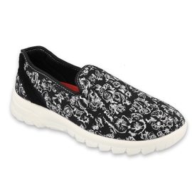 Befado ženske sportske cipele 517D019 Crno cvijeće 1