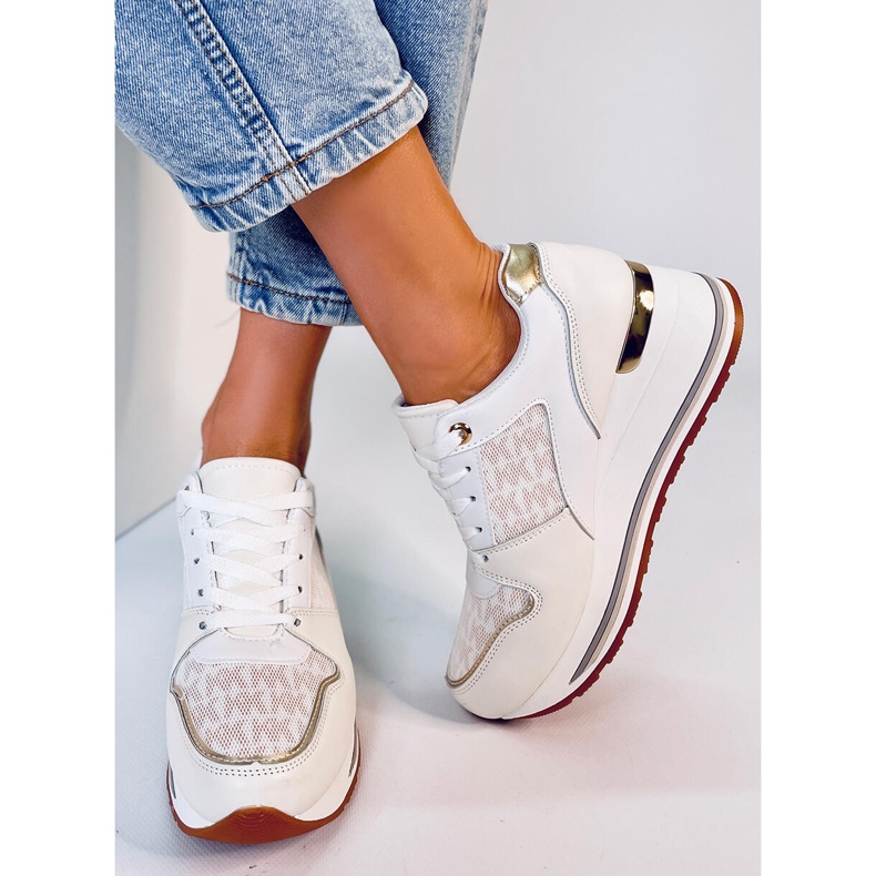 Gilmore Beige tenisice na wedge bež 1