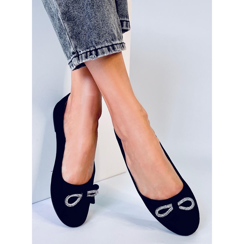 BM Benoit Crne balerinke od brušene kože crna 1