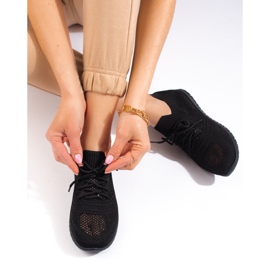 W. Potocki Lagane ažur ženske sportske cipele Potocki crne crna 2