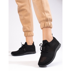 W. Potocki Lagane ažur ženske sportske cipele Potocki crne crna 1