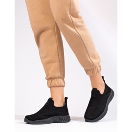 Shelovet ženske sportske cipele s ažurom crno 2