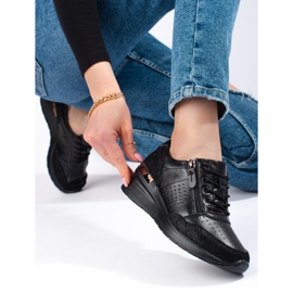 Shelovet tenisice na wedge crne crno 1