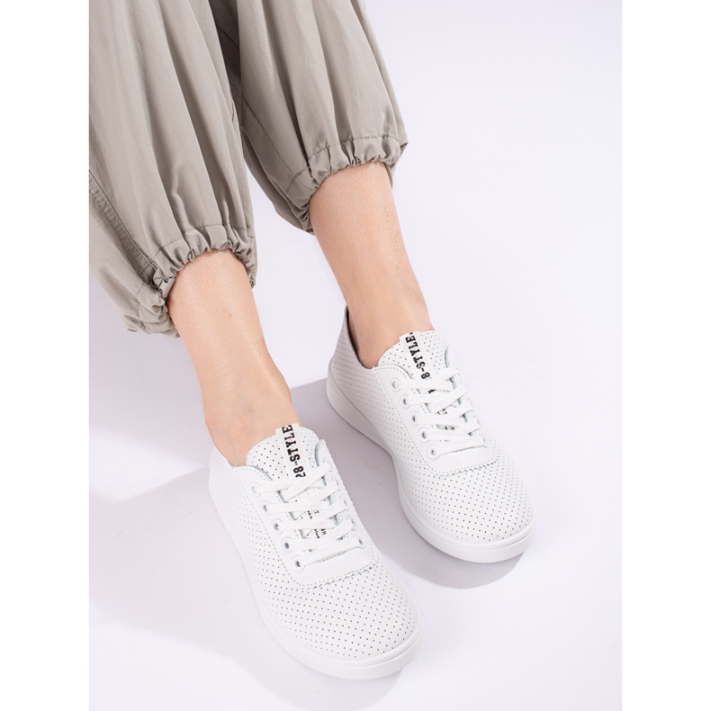 Ažur bijele ženske tenisice Shelovet bijela 1