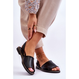 Lemar Alivia crne kožne natikače crno 2