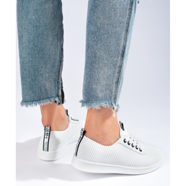 Ažur bijele ženske tenisice Shelovet crna 1