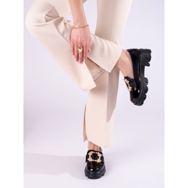 W. Potocki Crne lakirane mokasine na debelom potplatu od T.Potocki crna 1