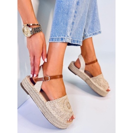 Boho Ingram Beige espadrile sandale bež 2