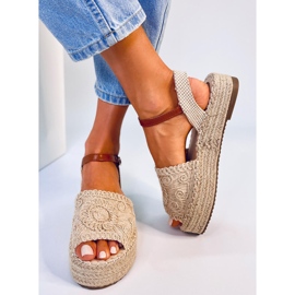Boho Ingram Beige espadrile sandale bež 1