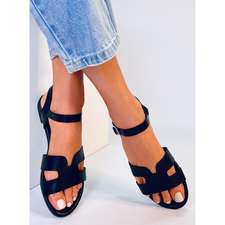 Forney Crne ženske sandale crno 1