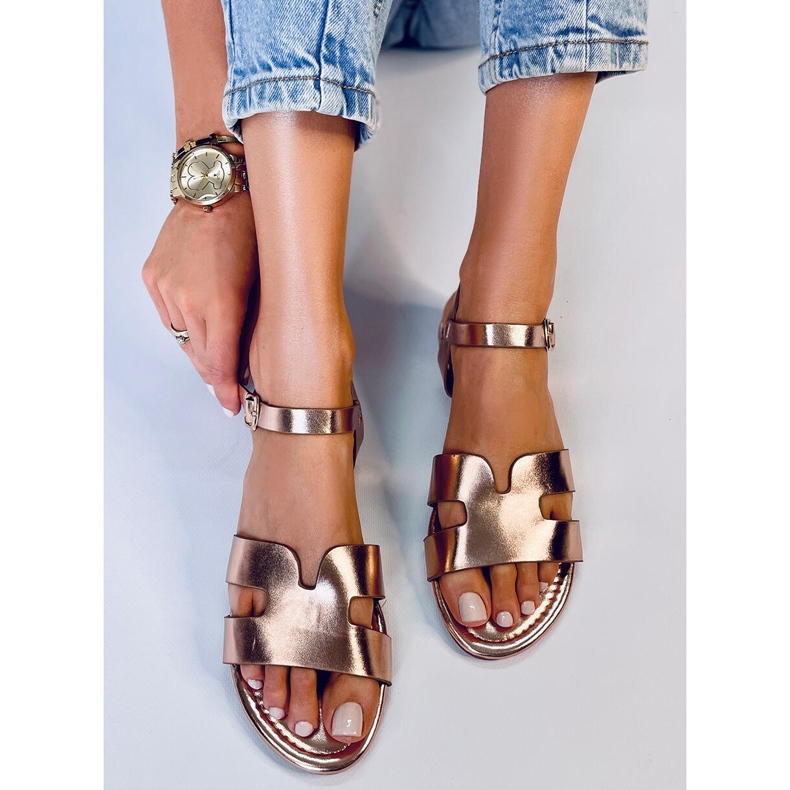 Forney Champagne ženske sandale zlatna 1