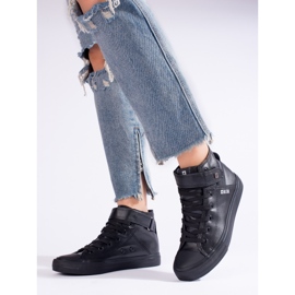 Ženske crne visoke tenisice Big Star V274542 crna 1