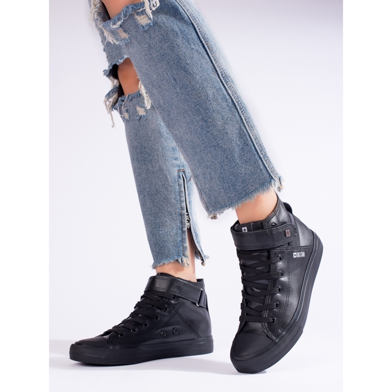 Ženske crne visoke tenisice Big Star V274542 crna 1