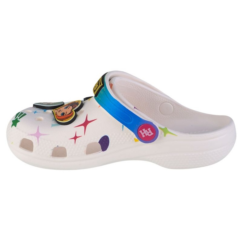 Crocs Classic Rainbow visoke dječje klompe 208117-90H bijela 1