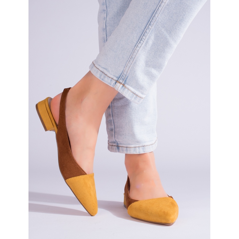 Ženske cipele s otvorenom petom Shelovet smeđa 2