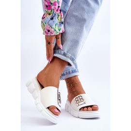 Vinceza Ženske papuče s platformom i bež Monroe ukrasom 2