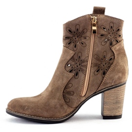 Olivier Ažur visoke pete Lena tamno bež 1