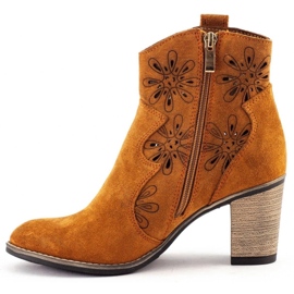 Olivier Ažurne štikle Lena crvena narančasta 1