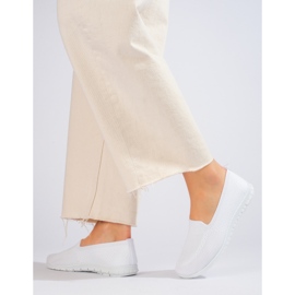 W. Potocki Ženski bijeli slip on tekstil Potocki bijela 1