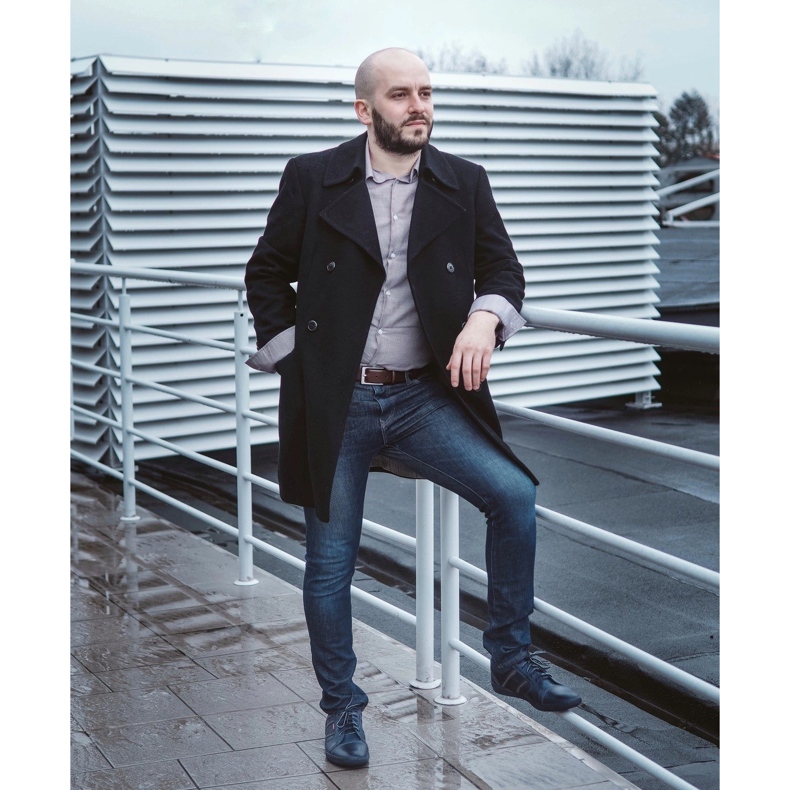 Polbut Muške ležerne cipele R3 Perforation Navy Blue plava 2