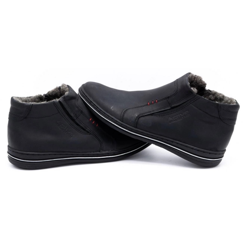 Polbut Crne muške zimske čizme 381 crno 1