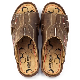 Olivier Muške smeđe papuče od 334GT smeđa 1