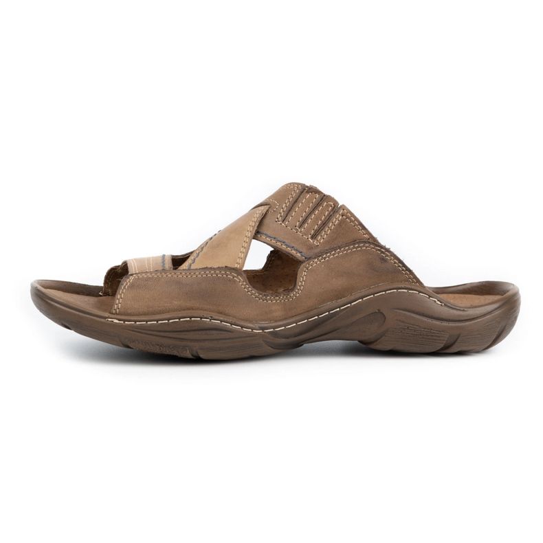 Mario Pala Muške smeđe papuče 400 smeđa 2