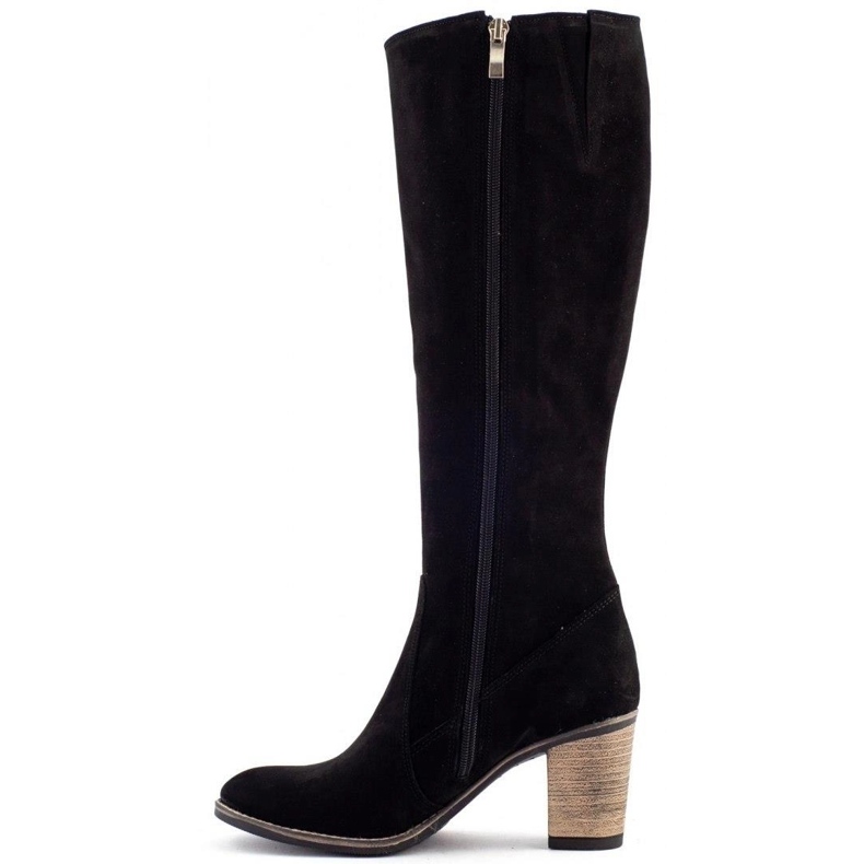 Olivier Crne ženske izolirane čizme na stupu crna 1