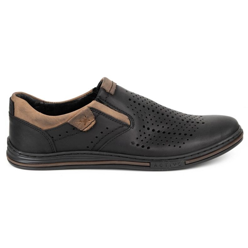 Polbut Muški Brogues 401 Summer Black crna 1