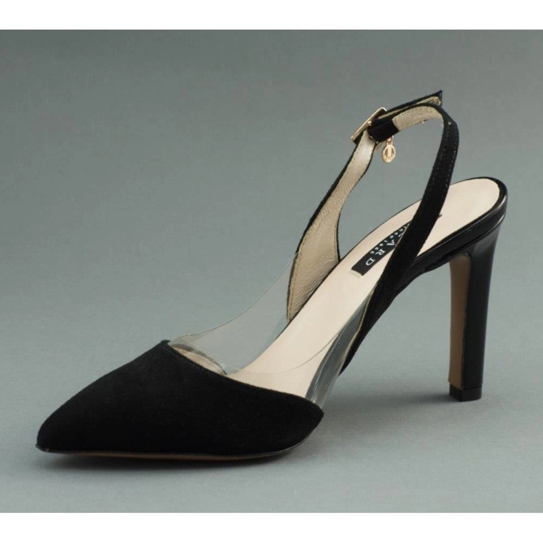 Lizard Crne sandale na visoku petu 04765 crna 1