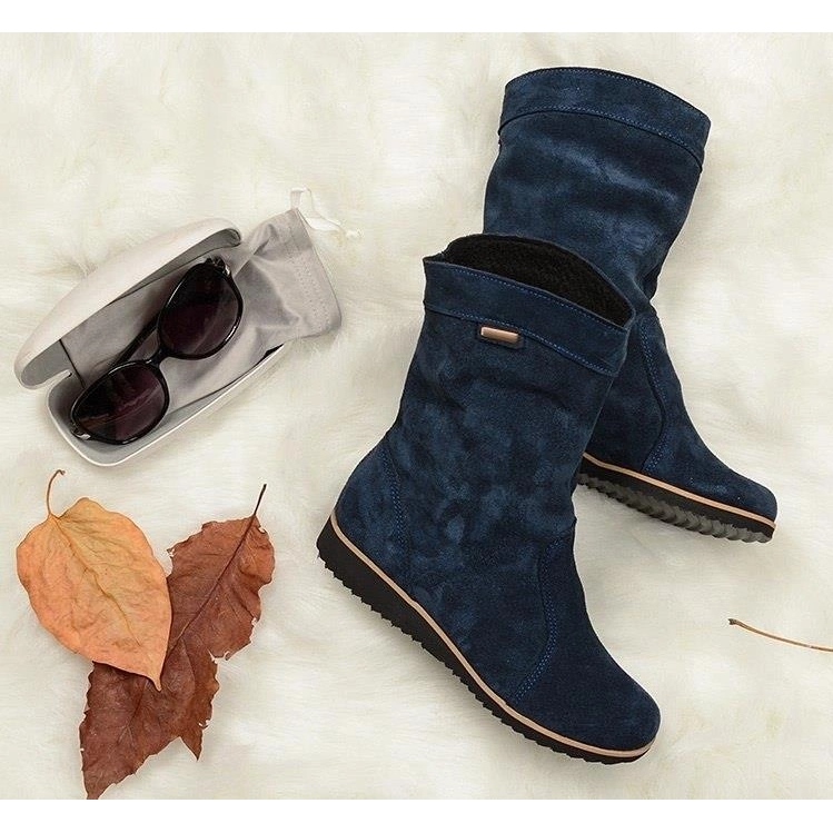 Olivier Kožne čizme Emi Warm Blue plava 1