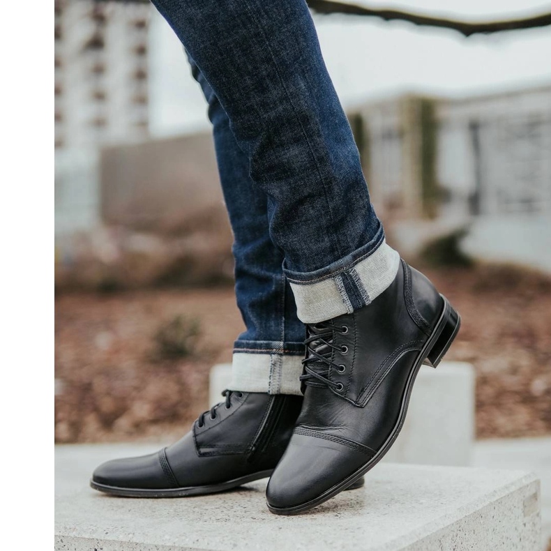 KENT Muške kožne čizme Chelsea 287D Św crne crno 1