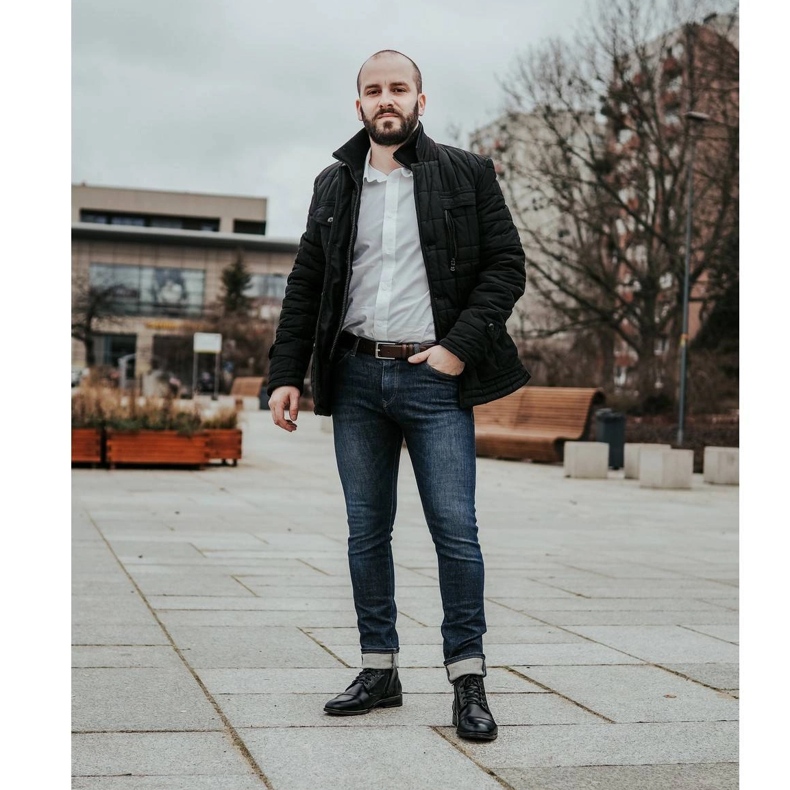 KENT Muške kožne čizme Chelsea 287D Św crne crna 2