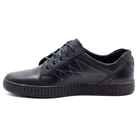 Polbut Ležerne muške cipele J66 crne sa srebrom crna višebojan 1