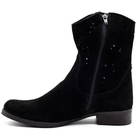 Olivier Udobne Janet crne ažurne čizme crna 1