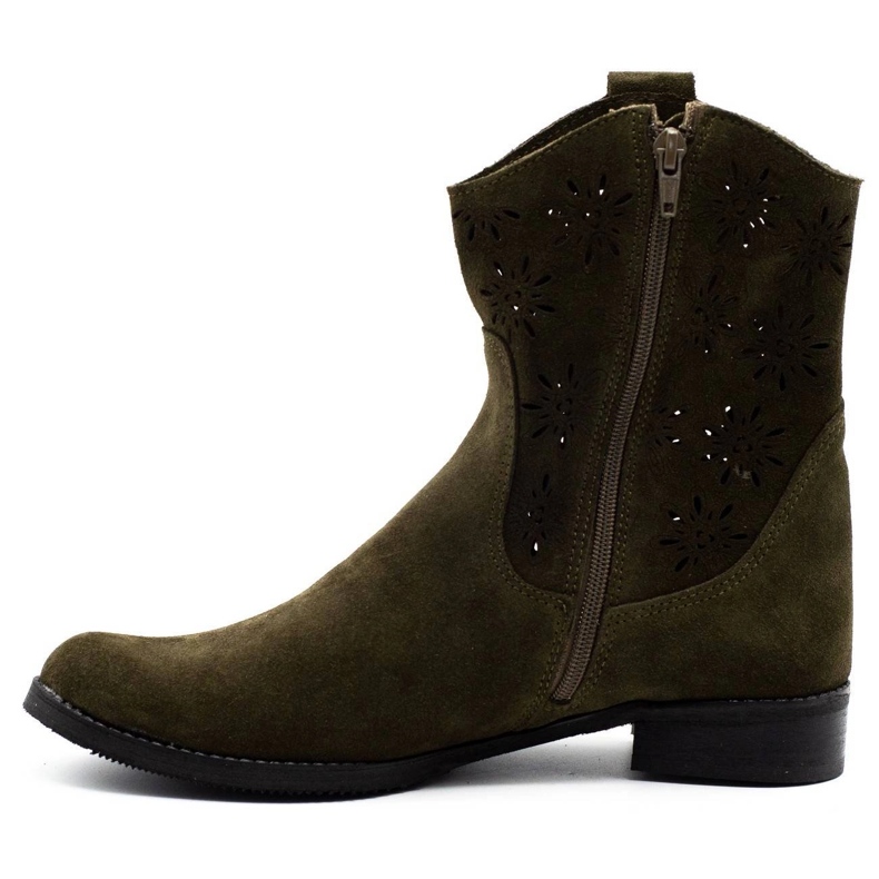 Olivier Udobne Janet zelene ažurne čizme zelena 1