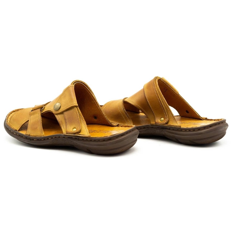 Polbut Muške papuče 024 crvene naranča 1