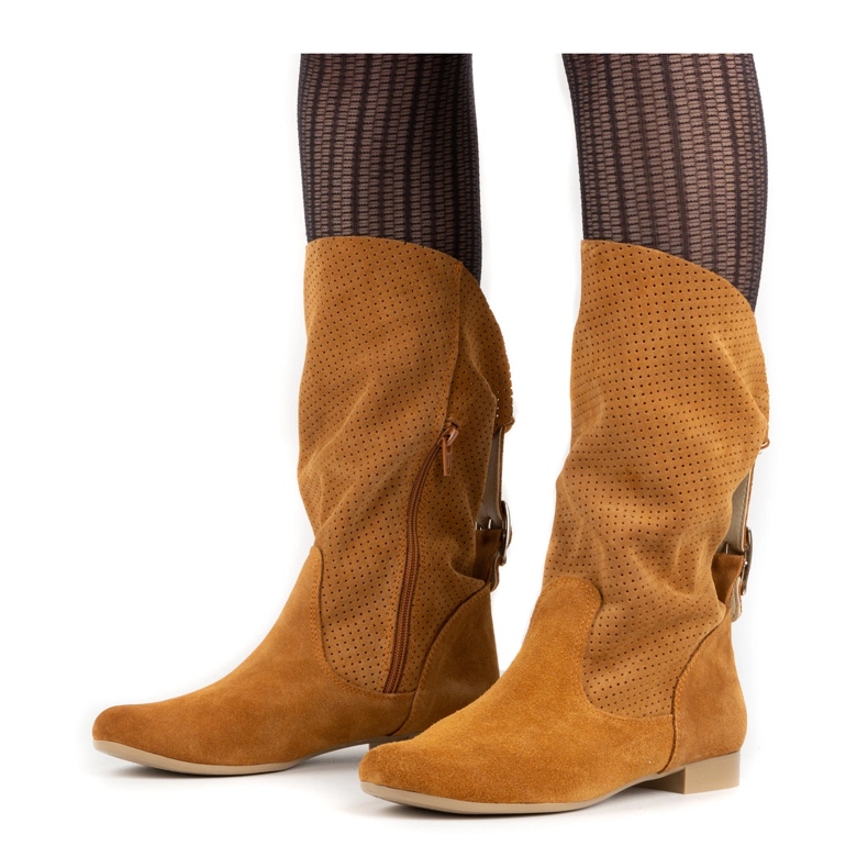 Olivier Ažur Elena čizme crvene naranča 1