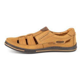 Polbut Ažur muške cipele 06 za ljeto crvene naranča 1