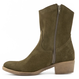 Olivier Ženske čizme na visoku petu Angela zelene boje zelena 1