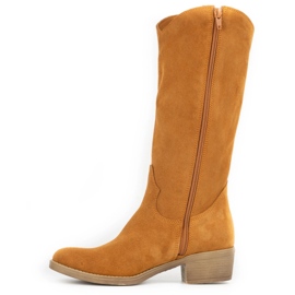 Olivier Julia crvene kožne čizme za žene naranča 1