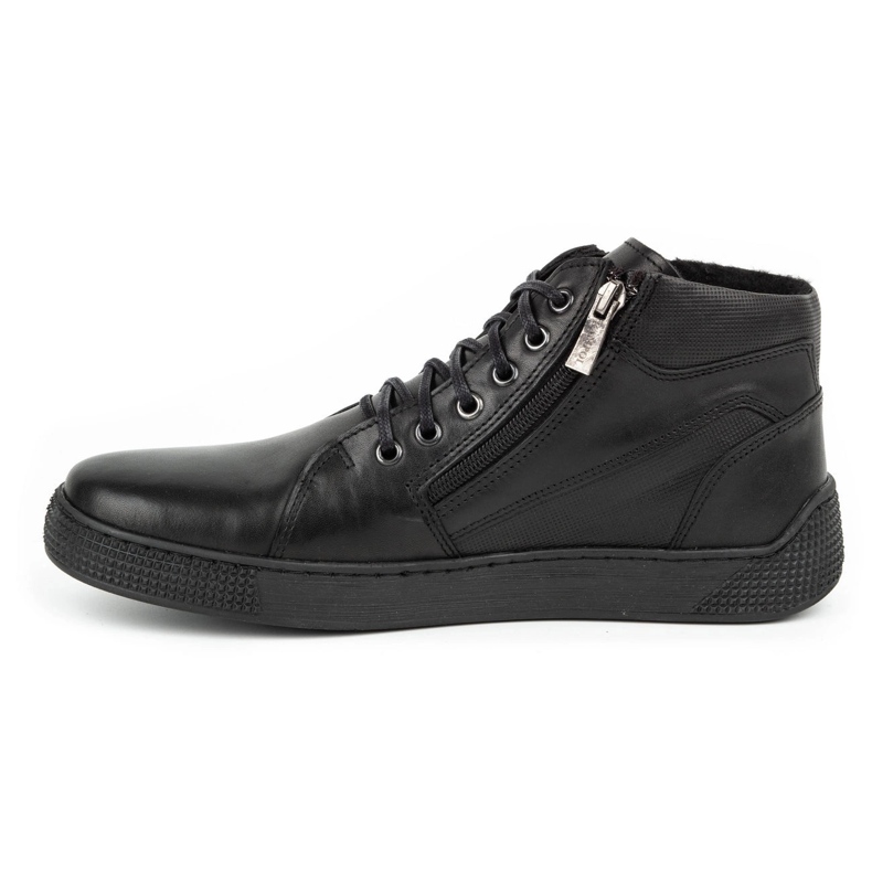 Kampol Muške izolirane kožne čizme 120KAM crne crno 1