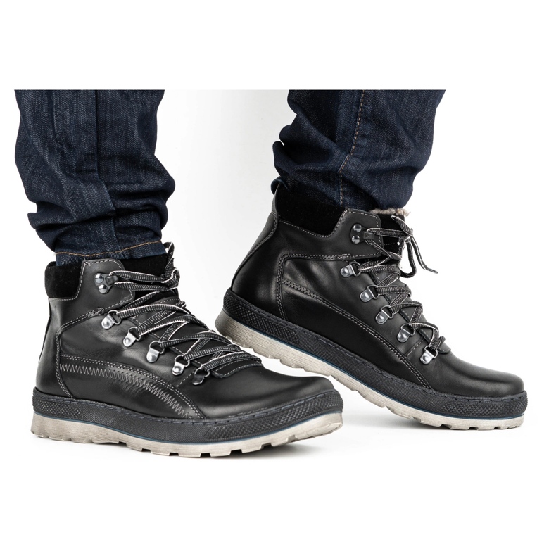 Olivier Muške izolirane kožne cipele 378MA crne crna 1