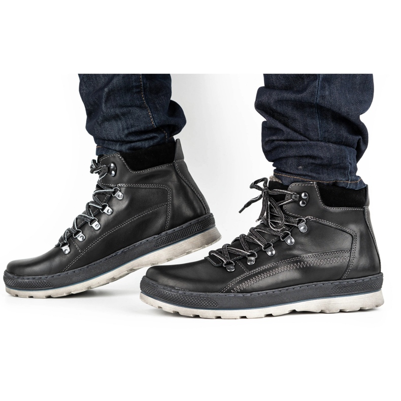 Olivier Muške izolirane kožne cipele 378MA crne crna 2