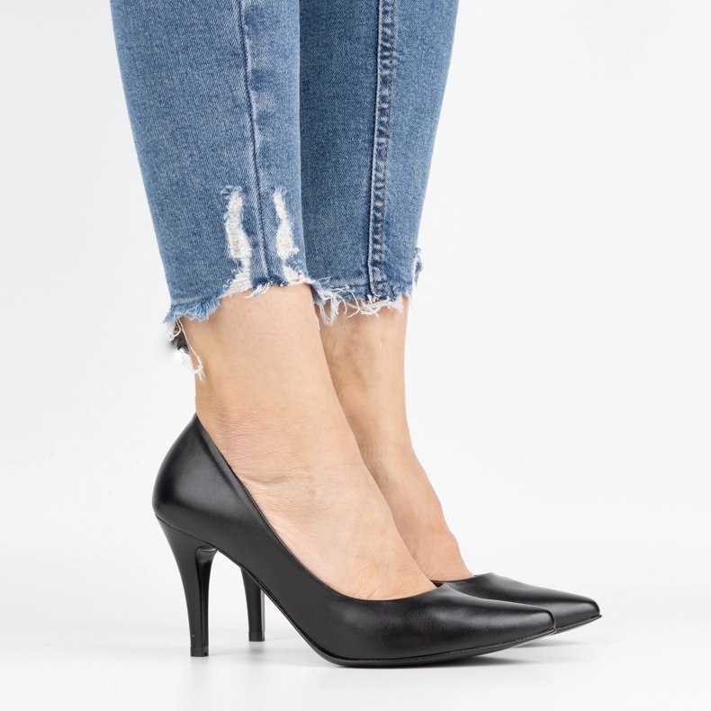 Ivbut Poljske ženske cipele na petu 744IV crne crno 1