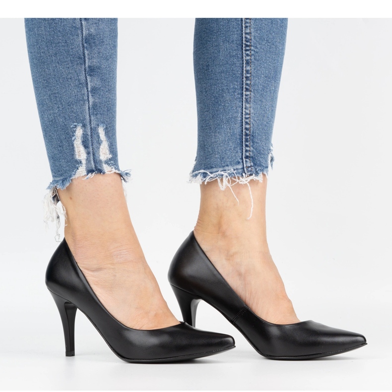 Ivbut Poljske ženske cipele na petu 744IV crne crna 2