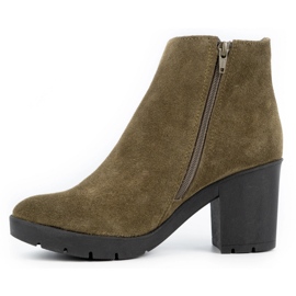 Olivier Riva ženske izolirane čizme od brušene kože u zelenoj boji zelena 1