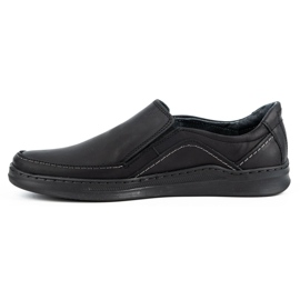 Olivier Muške kožne natikače SLIP-ON 216GT crne crna 1
